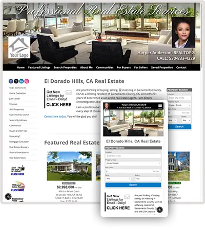 AgentWebsite + Pro IDX + CRM website thumbnail